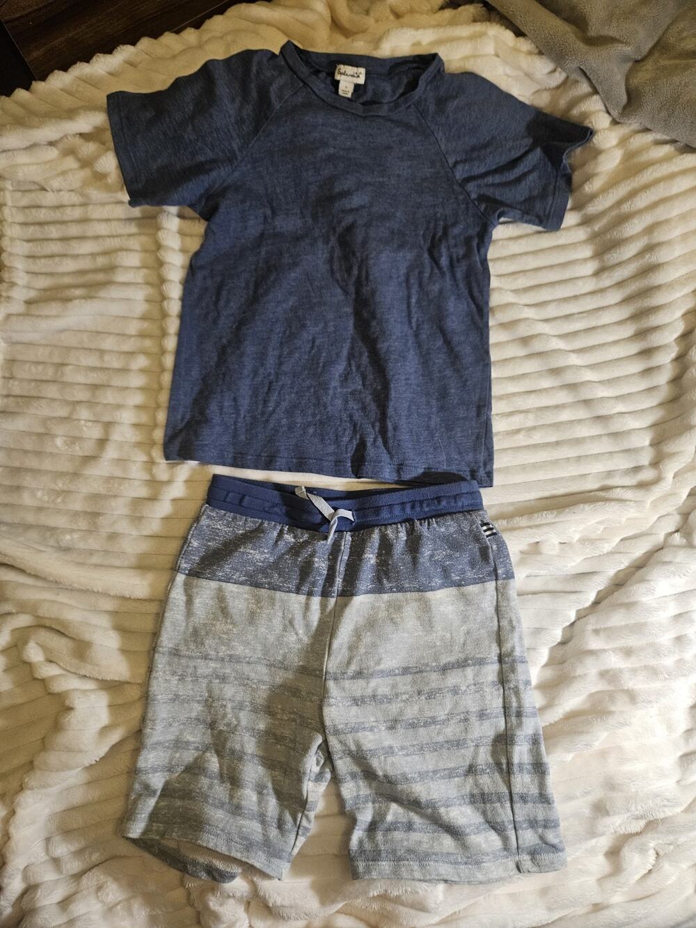 Splendid Boy's Blue Pismo Short Sleeve & Shorts Set Size 7